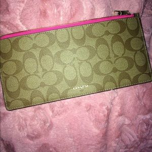 Coach Hot pink wallet